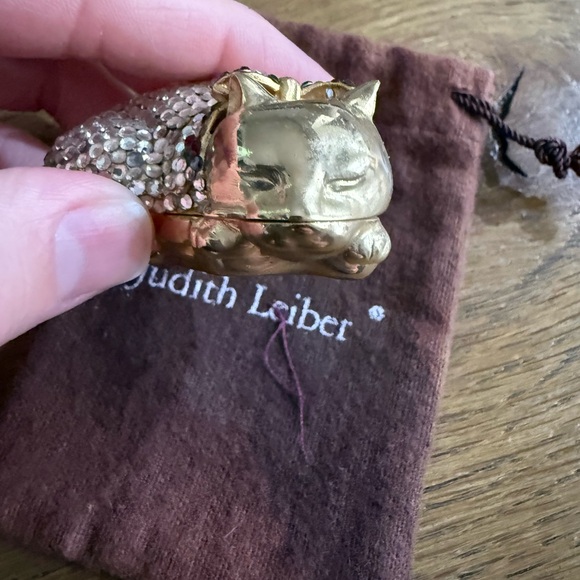 Judith Leiber Crystal Cat Pill Box - Picture 7 of 10